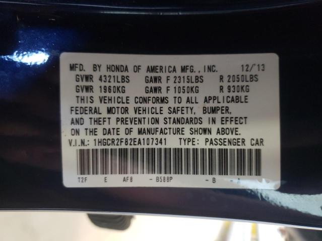 Photo 10 from auction – 2014 HONDA ACCORD EXL with VIN 1HGCR2F82EA107341