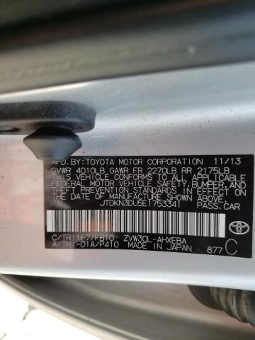 Photo 10 from auction – 2014 TOYOTA PRIUS with VIN JTDKN3DU5E1753341