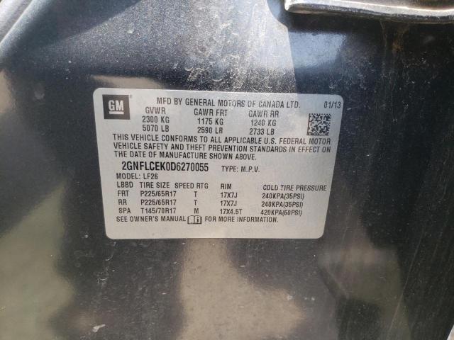 Photo 10 from auction – 2013 CHEVROLET EQUINOX LS with VIN 2GNFLCEK0D6270055