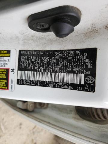 Photo 10 from auction – 2013 TOYOTA COROLLA BA with VIN 2T1BU4EEXDC100370