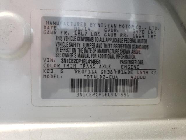 Photo 10 from auction – 2014 NISSAN VERSA NOTE with VIN 3N1CE2CP1EL414551