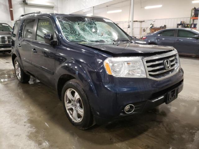 HONDA PILOT EXL 2012 with VIN 5FNYF4H57CB075891 - Photo from auction