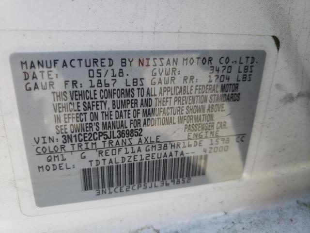 Photo 10 from auction – 2018 NISSAN VERSA NOTE with VIN 3N1CE2CP5JL369852