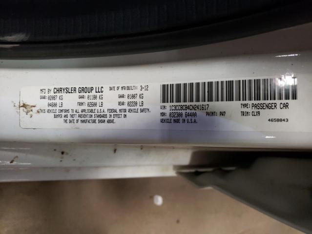 Photo 10 from auction – 2012 CHRYSLER 200 LIMITE with VIN 1C3CCBCB4CN241617