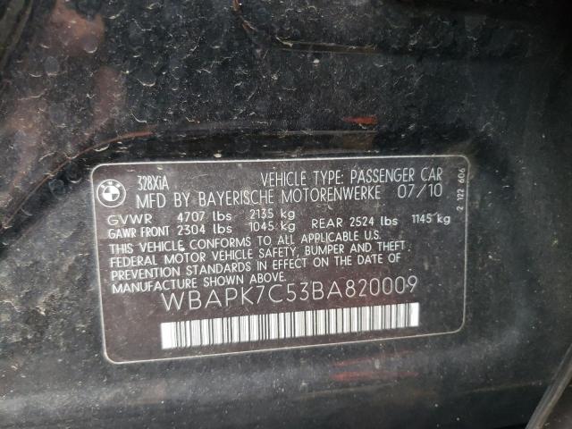 Photo 10 from auction – 2011 BMW 328 XI with VIN WBAPK7C53BA820009