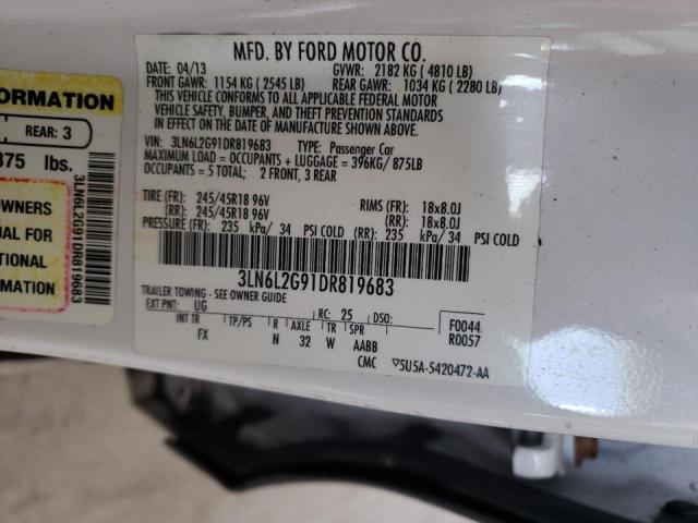 Photo 10 from auction – 2013 LINCOLN MKZ with VIN 3LN6L2G91DR819683