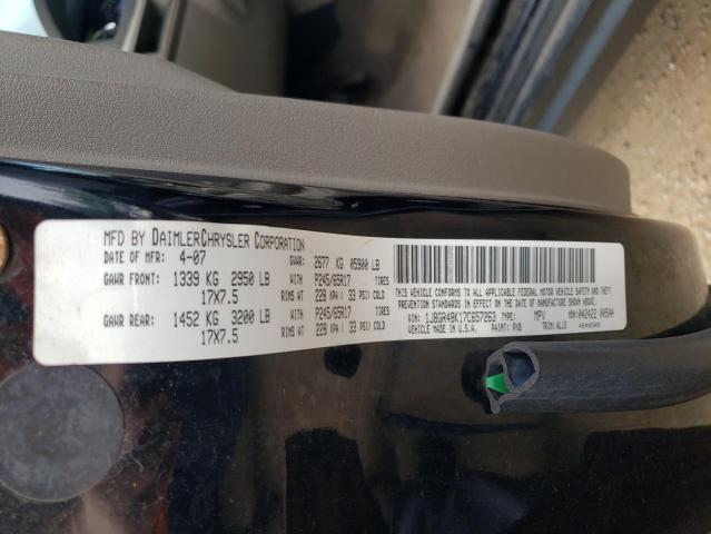Photo 10 from auction – 2007 JEEP GRAND CHER with VIN 1J8GR48K17C657263