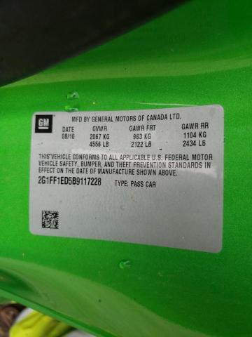 Photo 10 from auction – 2011 CHEVROLET CAMARO LT with VIN 2G1FF1ED5B9117228