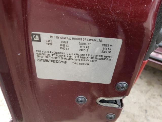 Photo 10 from auction – 2007 CHEVROLET IMPALA LS with VIN 2G1WB58K079202160