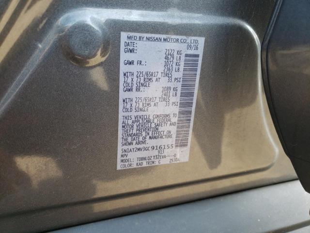 Photo 10 from auction – 2016 NISSAN ROGUE S with VIN 5N1AT2MV3GC916155