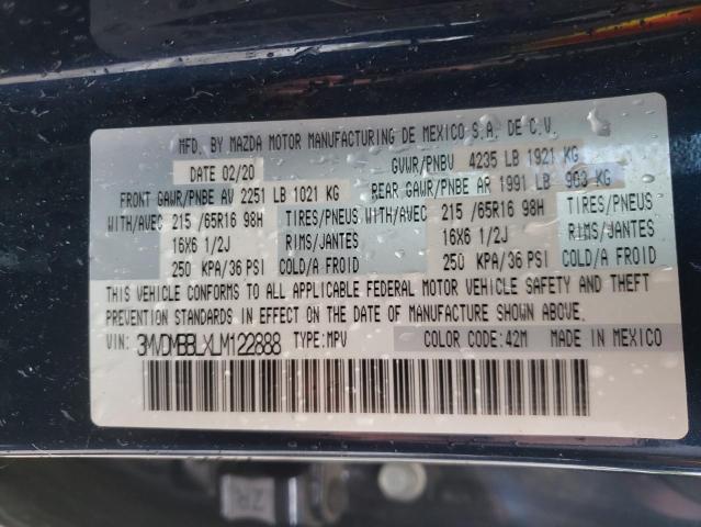 Photo 10 from auction – 2020 MAZDA CX-30 with VIN 3MVDMBBLXLM122888