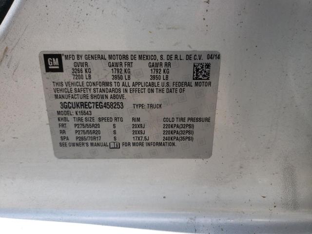 Photo 10 from auction – 2014 CHEVROLET SILVERADO with VIN 3GCUKREC7EG458253