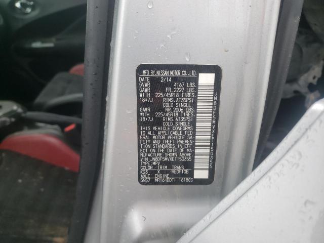 Photo 10 from auction – 2014 NISSAN JUKE NISMO with VIN JN8DF5MVXET150355