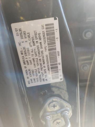 Photo 10 from auction – 2007 HONDA ACCORD EX with VIN 1HGCM66567A056490