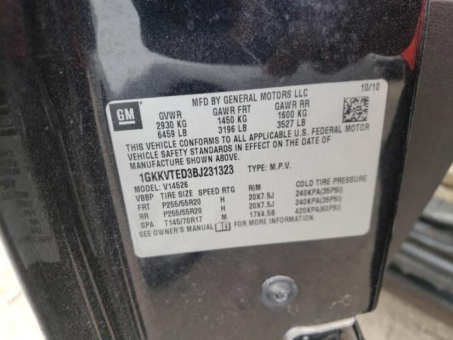 Photo 10 from auction – 2011 GMC ACADIA DEN with VIN 1GKKVTED3BJ231323