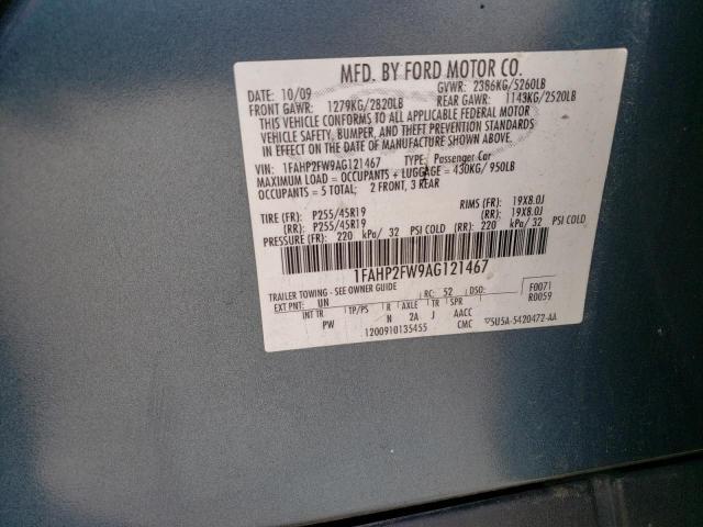 Photo 10 from auction – 2010 FORD TAURUS LIM with VIN 1FAHP2FW9AG121467