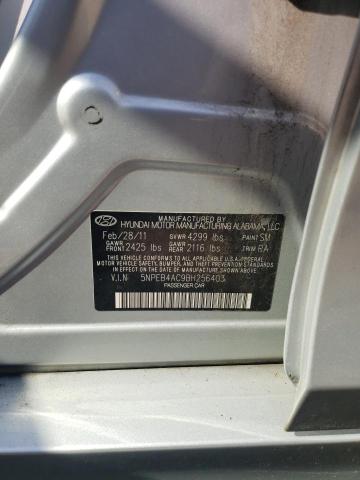 Photo 10 from auction – 2011 HYUNDAI SONATA GLS with VIN 5NPEB4AC9BH256403