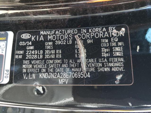 Photo 10 from auction – 2014 KIA SOUL with VIN KNDJN2A28E7069504