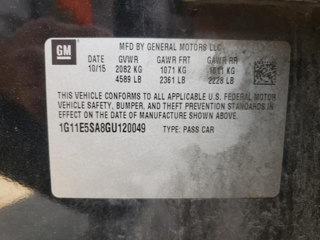 Photo 10 from auction – 2016 CHEVROLET MALIBU LIM with VIN 1G11E5SA8GU120049