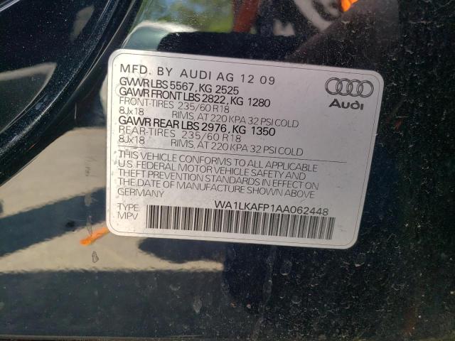 Photo 10 from auction – 2010 AUDI Q5 PREMIUM with VIN WA1LKAFP1AA062448