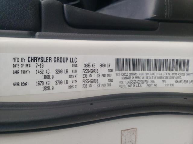 Photo 10 from auction – 2011 JEEP GRAND CHER with VIN 1J4RR5GT4BC510700