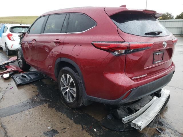 Photo 3 from auction – 2021 TOYOTA HIGHLANDER with VIN 5TDHZRBH1MS548527