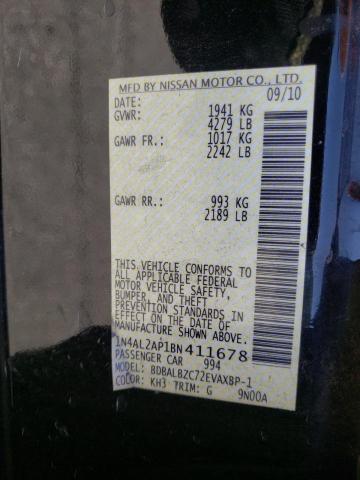 Photo 10 from auction – 2011 NISSAN ALTIMA BAS with VIN 1N4AL2AP1BN411678