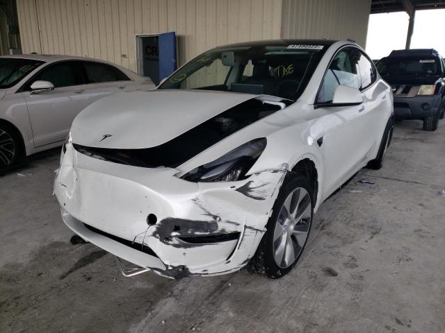 Photo 2 from auction – 2021 TESLA MODEL Y with VIN 5YJYGDEE2MF141962