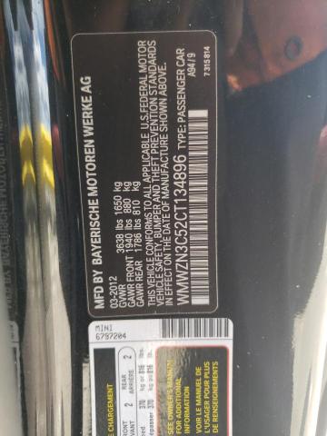 Photo 10 from auction – 2012 MINI COOPER with VIN WMWZN3C52CT134896