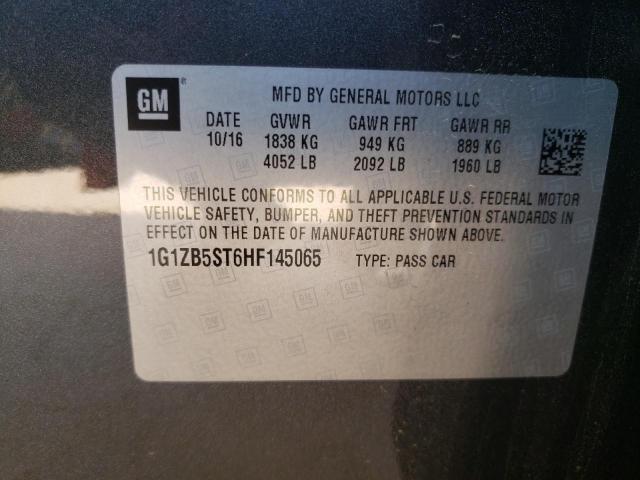 Photo 10 from auction – 2017 CHEVROLET MALIBU LS with VIN 1G1ZB5ST6HF145065