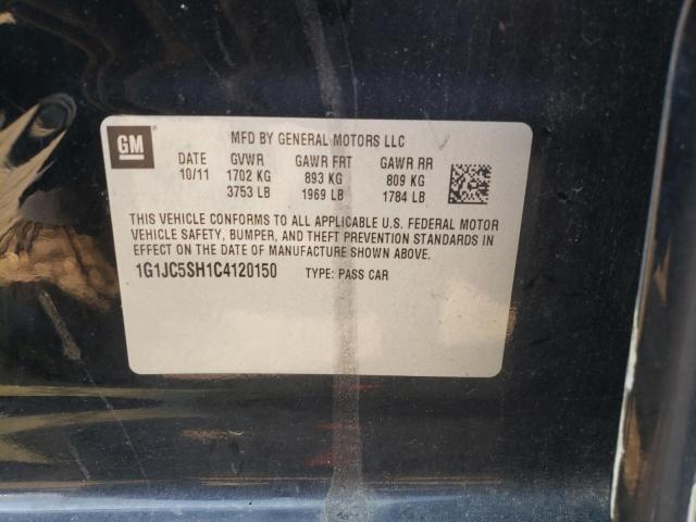 Photo 10 from auction – 2012 CHEVROLET SONIC LT with VIN 1G1JC5SH1C4120150