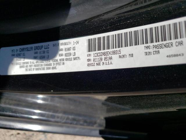 Photo 10 from auction – 2014 DODGE AVENGER SE with VIN 1C3CDZAB2EN188315