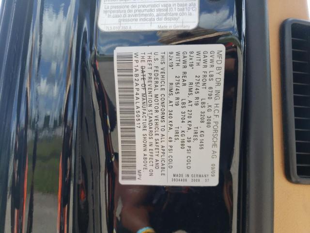 Photo 10 from auction – 2010 PORSCHE CAYENNE S with VIN WP1AB2AP4ALA50517