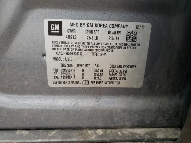 Photo 10 from auction – 2014 BUICK ENCORE PRE with VIN KL4CJHSB5EB636717