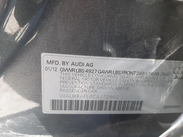 Фото 10 с аукциона – 2012 AUDI A4 PRESTIG с VIN WAUKFAFL4CA112942