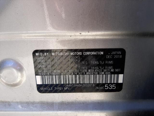 Photo 10 from auction – 2019 MITSUBISHI ECLIPSE CR with VIN JA4AT3AA5KZ032018