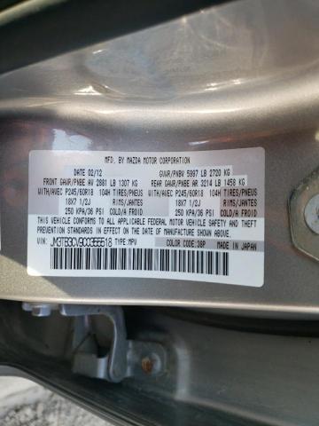 Photo 10 from auction – 2012 MAZDA CX-9 with VIN JM3TB3CV9C0355518