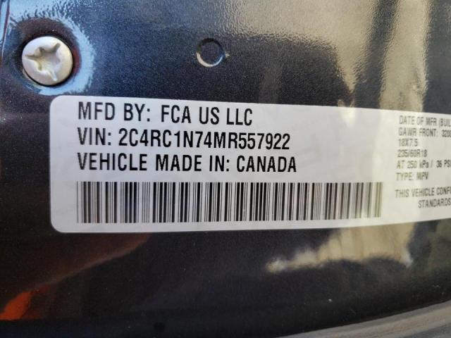 Photo 10 from auction – 2021 CHRYSLER PACIFICA H with VIN 2C4RC1N74MR557922