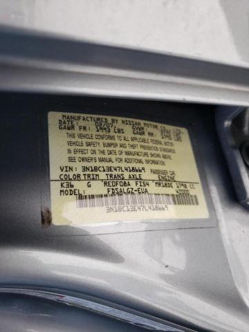 Photo 10 from auction – 2007 NISSAN VERSA S with VIN 3N1BC13E47L418669