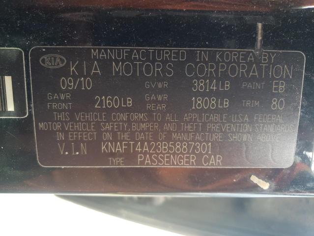 Photo 10 from auction – 2011 KIA FORTE LX with VIN KNAFT4A23B5887301