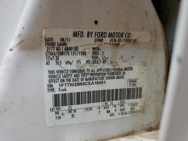 Photo 10 from auction – 2012 FORD F250 SUPER with VIN 1FT7W2B65CEA16051