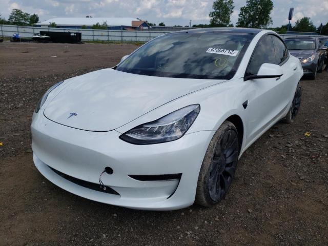 Photo 2 from auction – 2021 TESLA MODEL 3 with VIN 5YJ3E1EC9MF013425