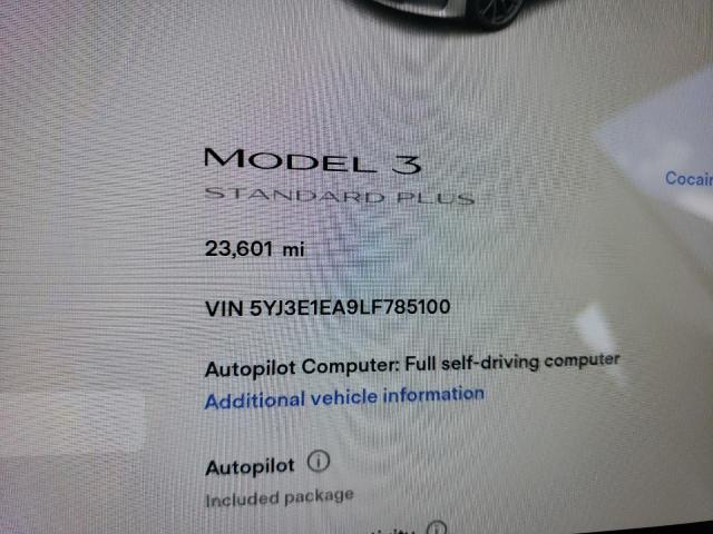 Photo 8 from auction – 2020 TESLA MODEL 3 with VIN 5YJ3E1EA9LF785100