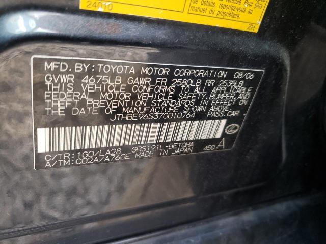 Photo 10 from auction – 2007 LEXUS GS 350 with VIN JTHBE96S370010764