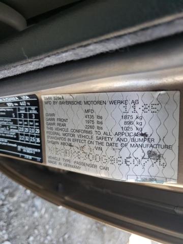 Photo 10 from auction – 1986 BMW 528 E AUTO with VIN WBADK8300G9660774
