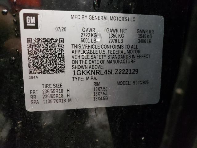 Photo 10 from auction – 2020 GMC ACADIA SLE with VIN 1GKKNRL45LZ222129