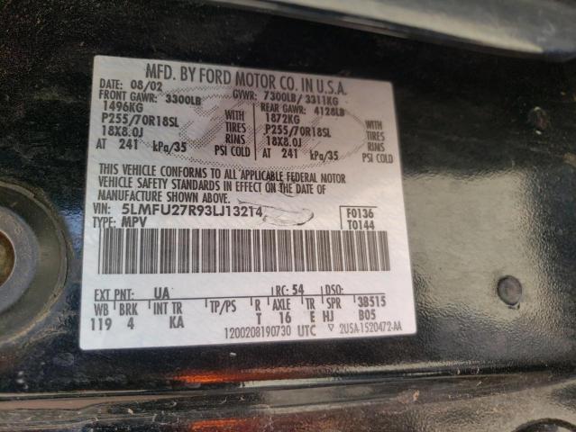 Photo 10 from auction – 2003 LINCOLN NAVIGATOR with VIN 5LMFU27R93LJ13214