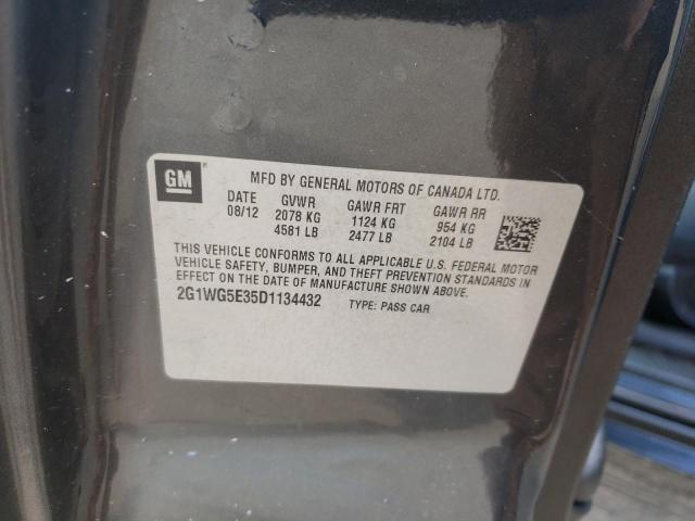 Photo 10 from auction – 2013 CHEVROLET IMPALA LT with VIN 2G1WG5E35D1134432