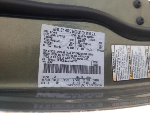 Photo 10 from auction – 2002 FORD EXPLORER with VIN 1FMZU73K92ZC84093