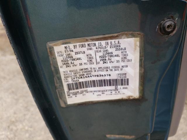 Photo 10 from auction – 1996 FORD RANGER SUP with VIN 1FTCR14A4TPB36378